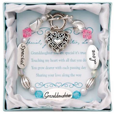 Granddaughter Heart Charm Bracelet – Owl J