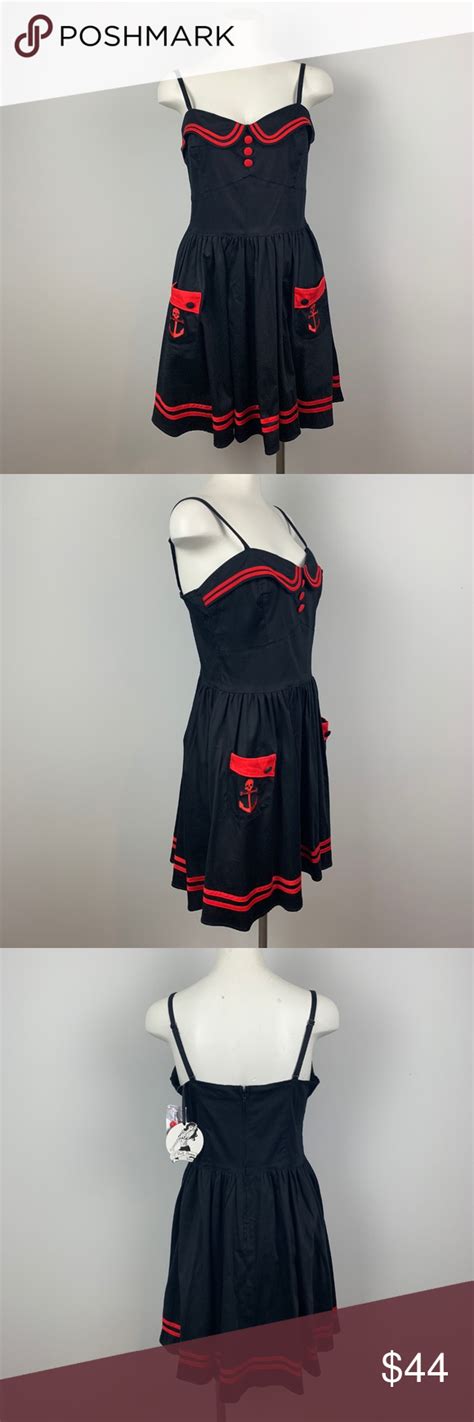 Nwt Hell Bunny Vixen Dress Sweetheart Rockabilly