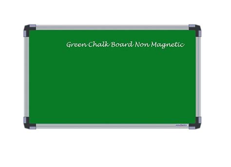 Non Magnetic Green Chalk Board Frame Material Durable Aluminium