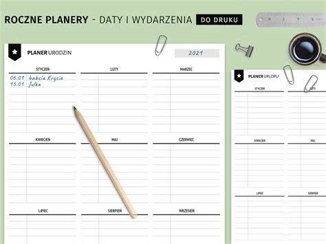 Plan Roku Roczne Wydatki Do Druku Planery Karty Pracy Pomoce Images