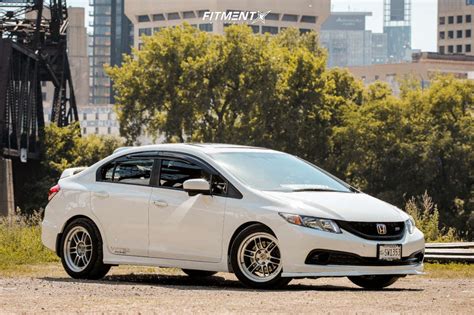 2015 Honda Civic Si With 17x9 Enkei Rpf1 And Falken 245x45 On Coilovers 1765932 Fitment