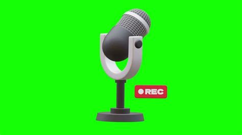 Microphone Animation Stock Video Footage for Free Download