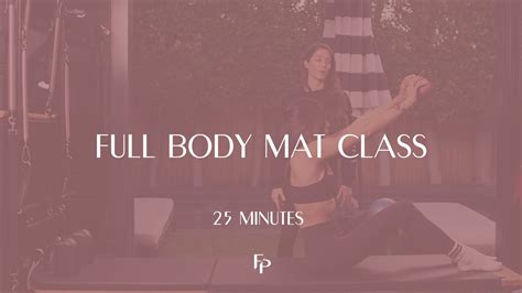 25 Min Mat Full Body Mat Pilates Forma Pilates