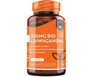 Nutravita Bio Ashwagandha 2100mg Kapseln 240 Stk Ab 14 99