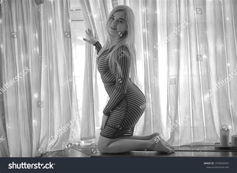 Sexy Czech Blonde Girl Home Interior Stock Photo Shutterstock