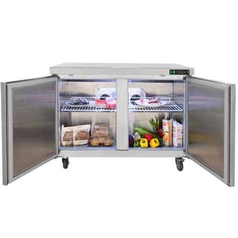 Dropship VEVOR Commercial Refrigerator 48 Worktop Undercounter