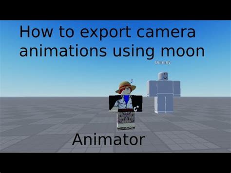 HOW TO EXPORT CAMERA USING MOON ANIMATOR YouTube