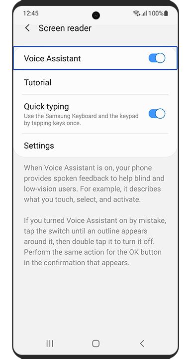 Mobile Voice Assistant Accessibility Samsung Levant