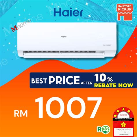 Haier Inverter 5 Star VXA VRA VQA VQC UV COOL 1 0HP 1 5HP 2 0HP