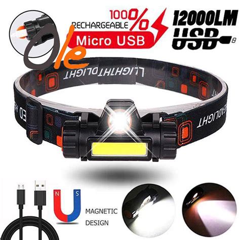 Multifunctional Waterproof Led Headlamp Headlights Xpe Cob Usb