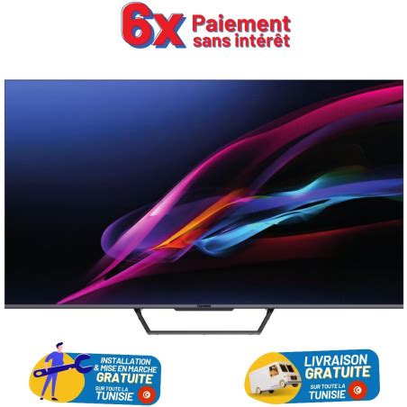 Tv Telefunken Uhd K Qled G B Smart Android Wifi Avec R Cepteur Int Gr