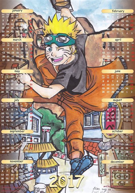 Naruto Calendar By Deidara On Deviantart Naruto The