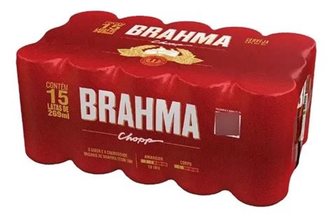 Pack Cerveja Brahma Chopp Lata 269ml 15 Unidades MercadoLivre