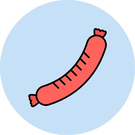 Premium Vector Sausage Flat Illustration