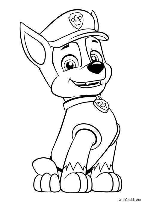 Раскраски Щенячий Патруль Распечатать Бесплатно А4
