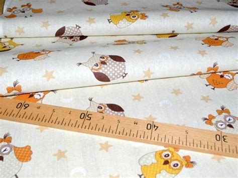 Owl Fabric By The Yard Baby Quilt Fabric Bundle Cotton Fabric Etsy