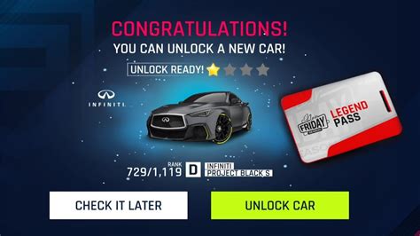 Asphalt 9 Buying Noir Friday Season Legend Pass Unlocking Infiniti