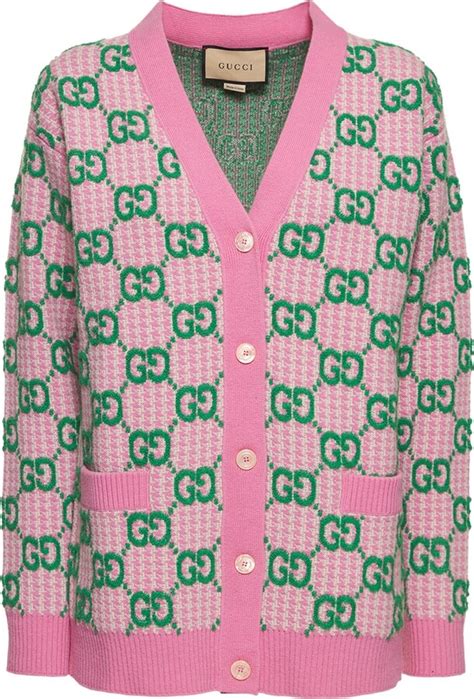 Gucci Gg Wool Cardigan Shopstyle