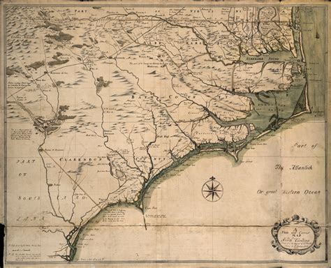 A New And Correct Map Of The Province Of North Carolina The Discovery