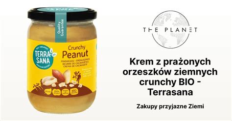 Krem z prażonych orzeszków ziemnych crunchy BIO Terrasana The Planet