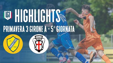 Highlights Pergolettese Pro Vercelli Primavera Giornata Stagione