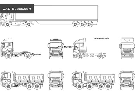 Truck Elevation CAD block