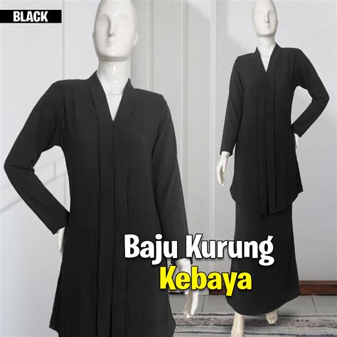 Baju Kurung Kebaya Baju Kurung Raya Set Cey Italian Cotton