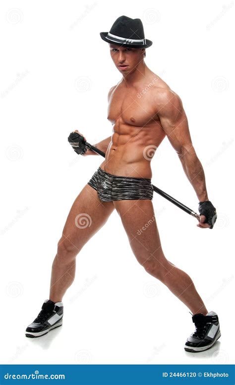 Muscular Naked Man Dancing In The Studio Stock Photo Image Of Naked Adult