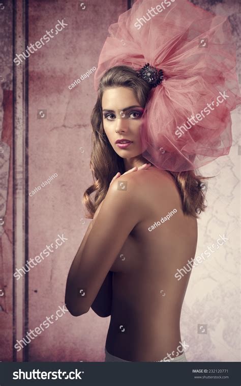 Sexy Naked Brunette Woman Posing Big Stock Photo Shutterstock