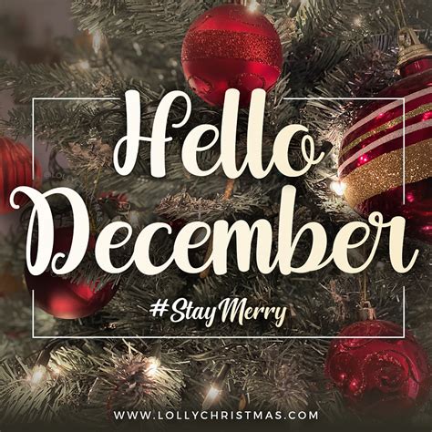 Hello, December! 🎄 – LollyChristmas.com