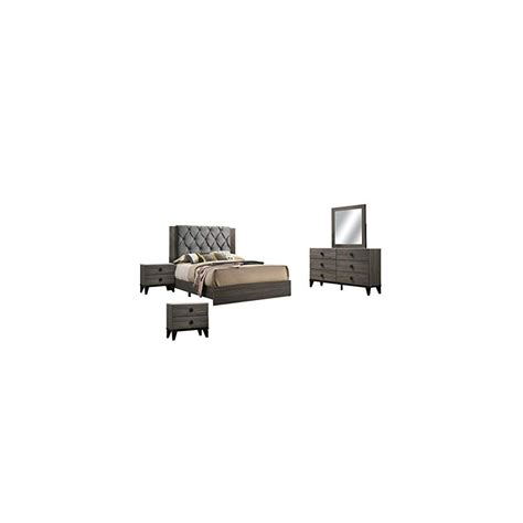 Best Quality Furniture Bedroom Furniture, Walnut Gray