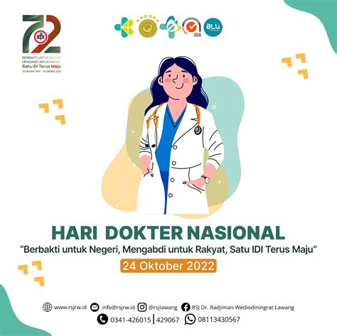 HARI DOKTER NASIONAL 2022 Kemenkes RS Radjiman Wediodiningrat