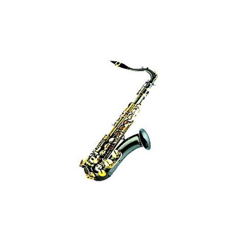 Saxofón Tenor Sib Profesional Cuerpo negro Llaves lacadas en oro Logan