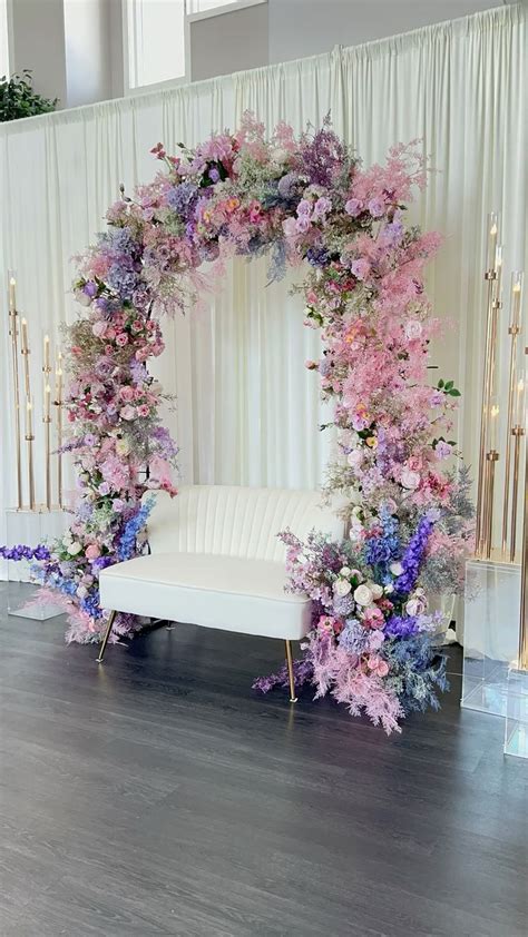 Floral arch #wedding #floral arch | Nikah decor, Wedding decor style ...