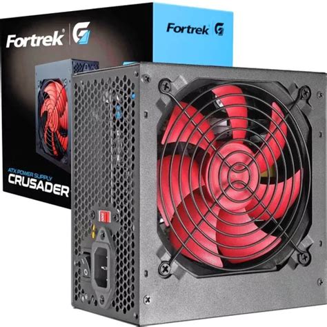 Fonte 500w Gamer Pc Atx Bivolt Fan 120mm Crusader Fortrek