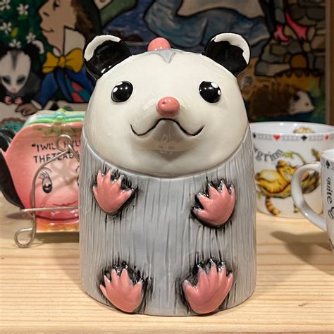 Croutons Upside Down Opossum Mug