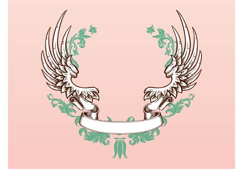 Wings And Ribbon Download Free Vector Art Stock Graphics And Images