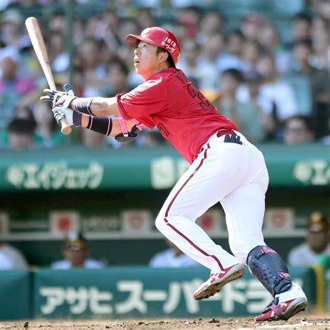 【広島】4回1死三塁、4番・野間峻祥の中犠飛で先取点「チャンスで回してもらったのでよかった」 スポーツ報知