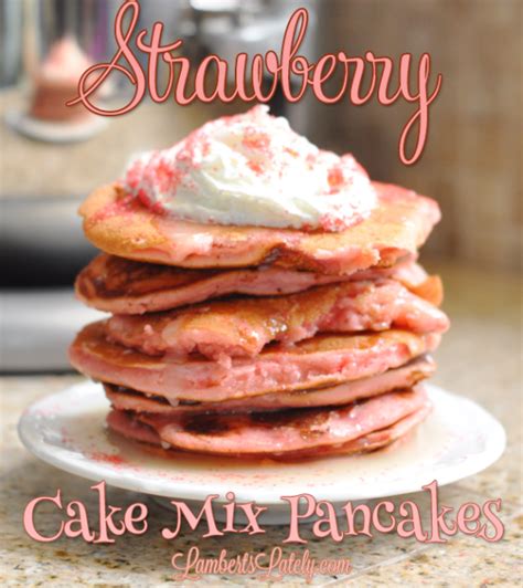 Strawberry Cake Mix Pancakes Artofit