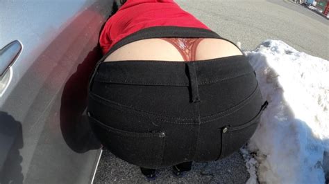 MILF Flashing Epic Thong Whaletail At The Gas Station Sammi Starfish