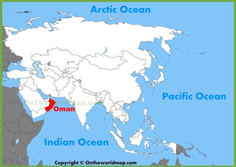 Oman Location On The Asia Map