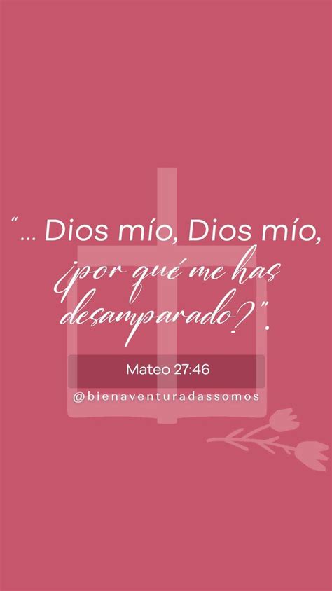 A Pink Background With A Cross And The Words Do Us Mio Dios Nio