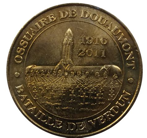 Monnaie De Paris Tourist Token Ossuaire De Douaumont Bataille De