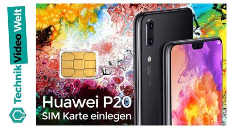 Huawei P20 Pro SIM Karte Einlegen YouTube