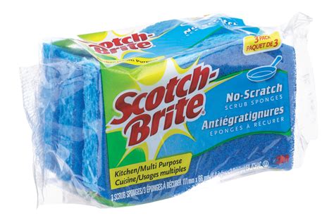 M Scotch Brite All Purpose Non Scratch Scrub Sponge Pk Canadian Tire