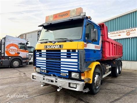 Wywrotka Scania R143 400 V8 SLEEPERCAB 6x2 FULL STEEL KIPPER MANUAL