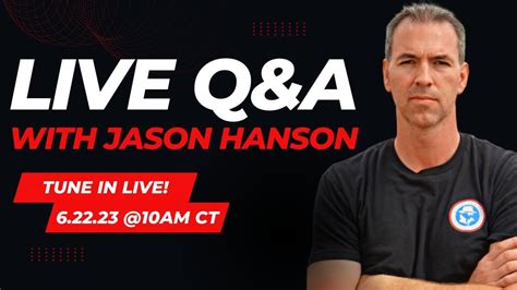 Live Q A With Ex CIA Officer Jason Hanson YouTube