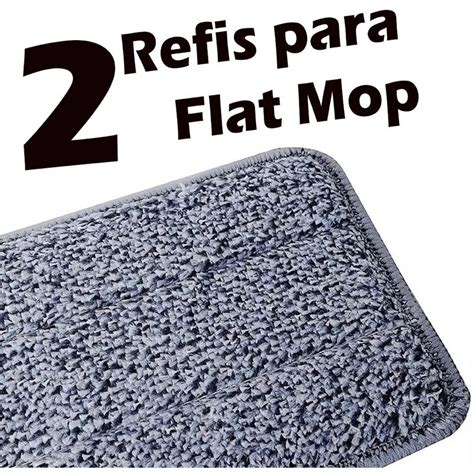 Kit 2 Refil Flat Mop Esfregão Vassoura Mágica Escorrega o Preço