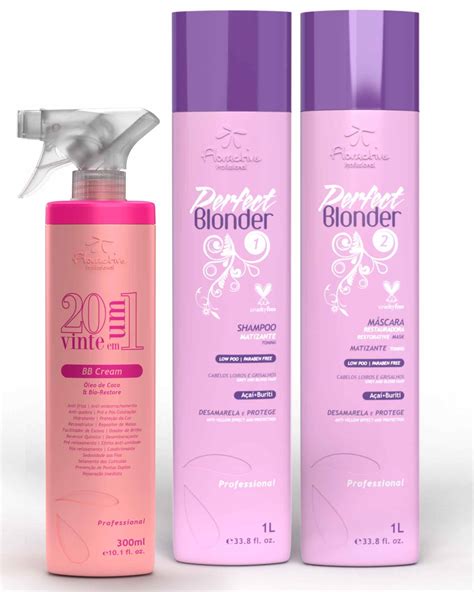 Kit Matizador Perfect Blonder Shampoo E Máscara 1l Fluído