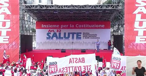 Roma la manifestazione Cgil per difendere la sanità pubblica la